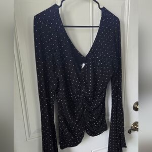 Venus Bell Sleeved Cinched Top